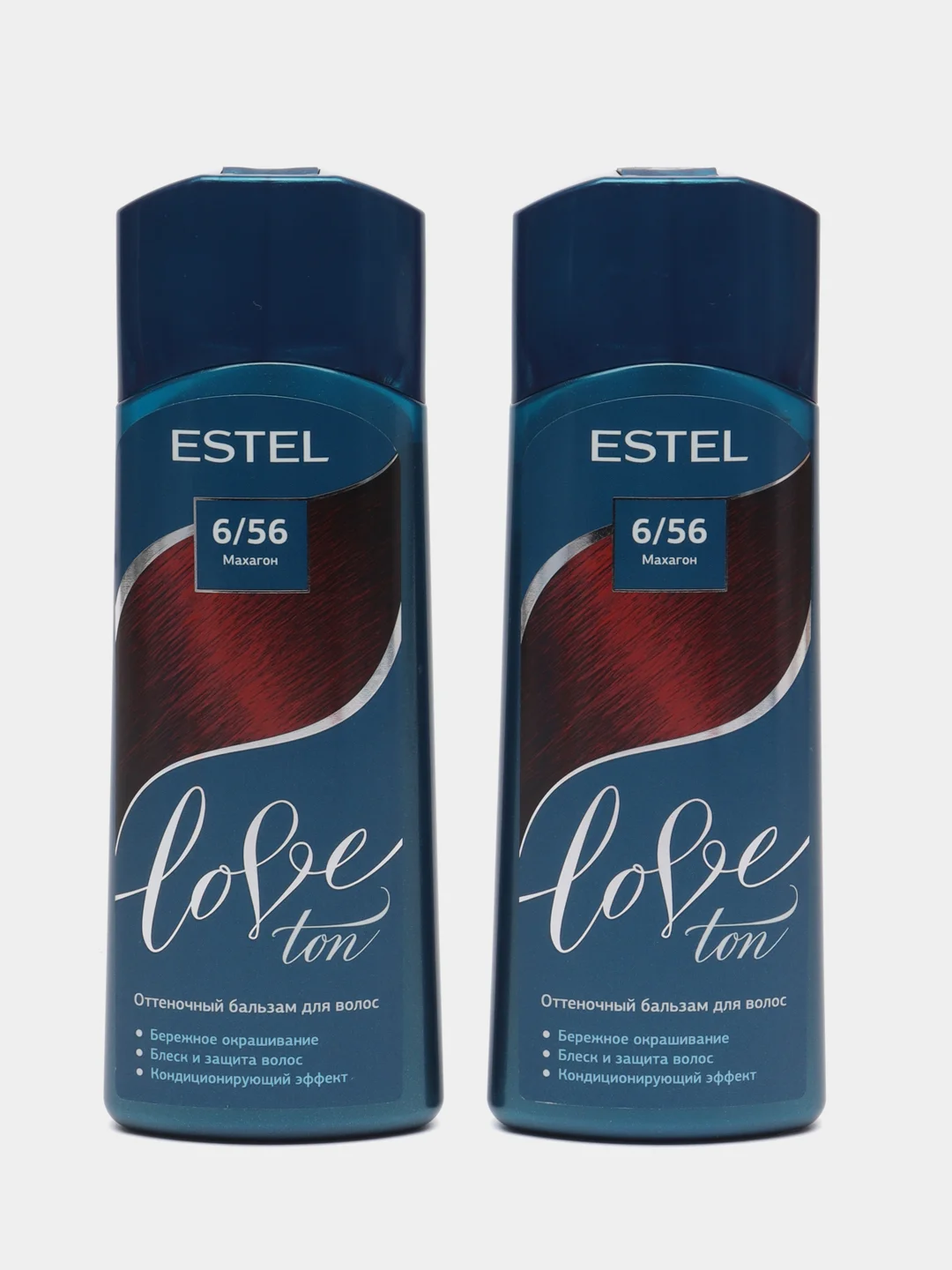 Бордовый оттеночный бальзам estel love tone 2шт по 150ml