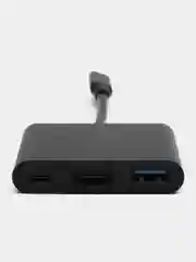 Черный адаптер переходник,  Концентратор, HUB для Macbook, Type-c to USB, Type-c to HDMI