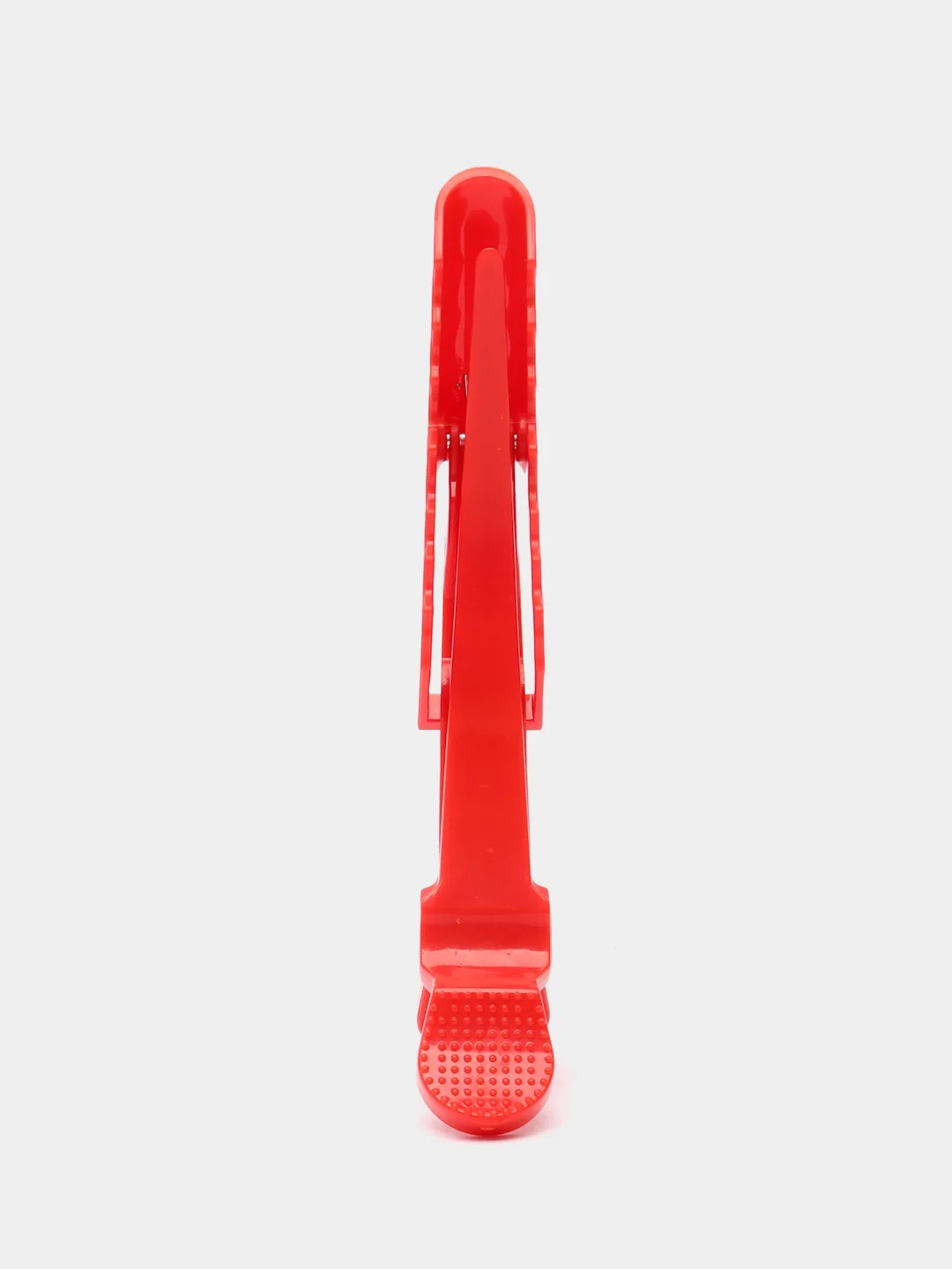 Красный зажимы парикмахерские 6шт "KLEVER", 11,2*1,5см