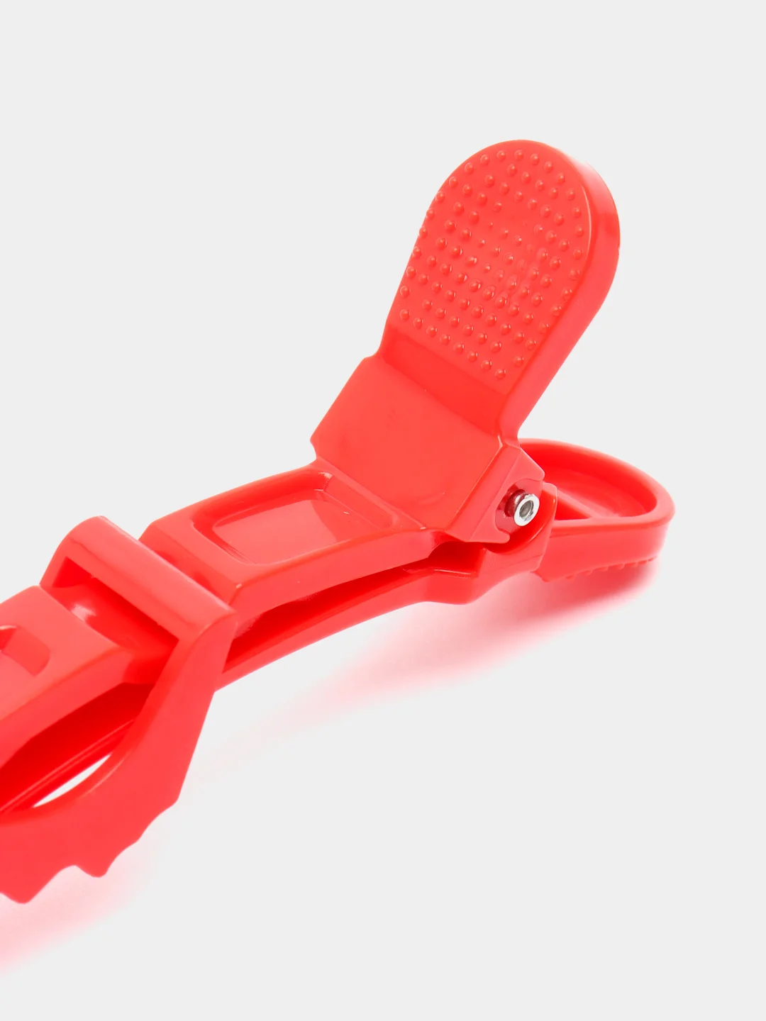 Красный зажимы парикмахерские 6шт "KLEVER", 11,2*1,5см