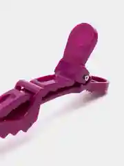 Фиолетовый зажимы парикмахерские 6шт "KLEVER", 11,2*1,5см
