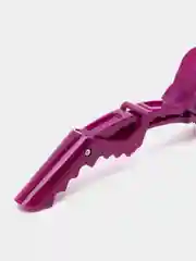 Фиолетовый зажимы парикмахерские 6шт "KLEVER", 11,2*1,5см