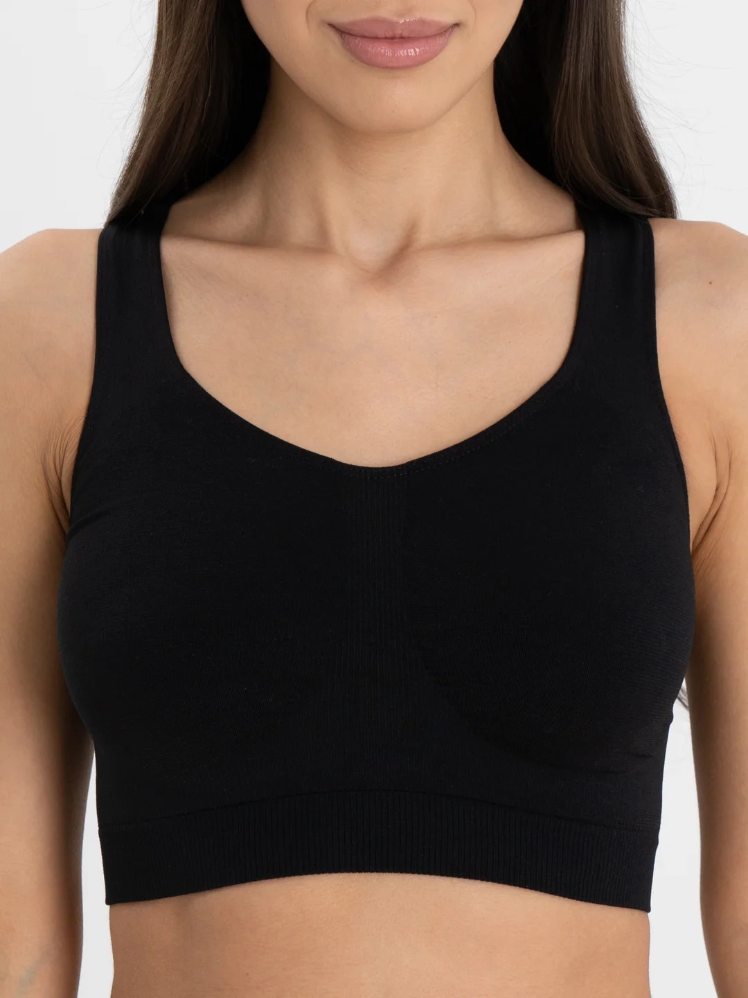 Черный топ Giulia Brassiere modellante