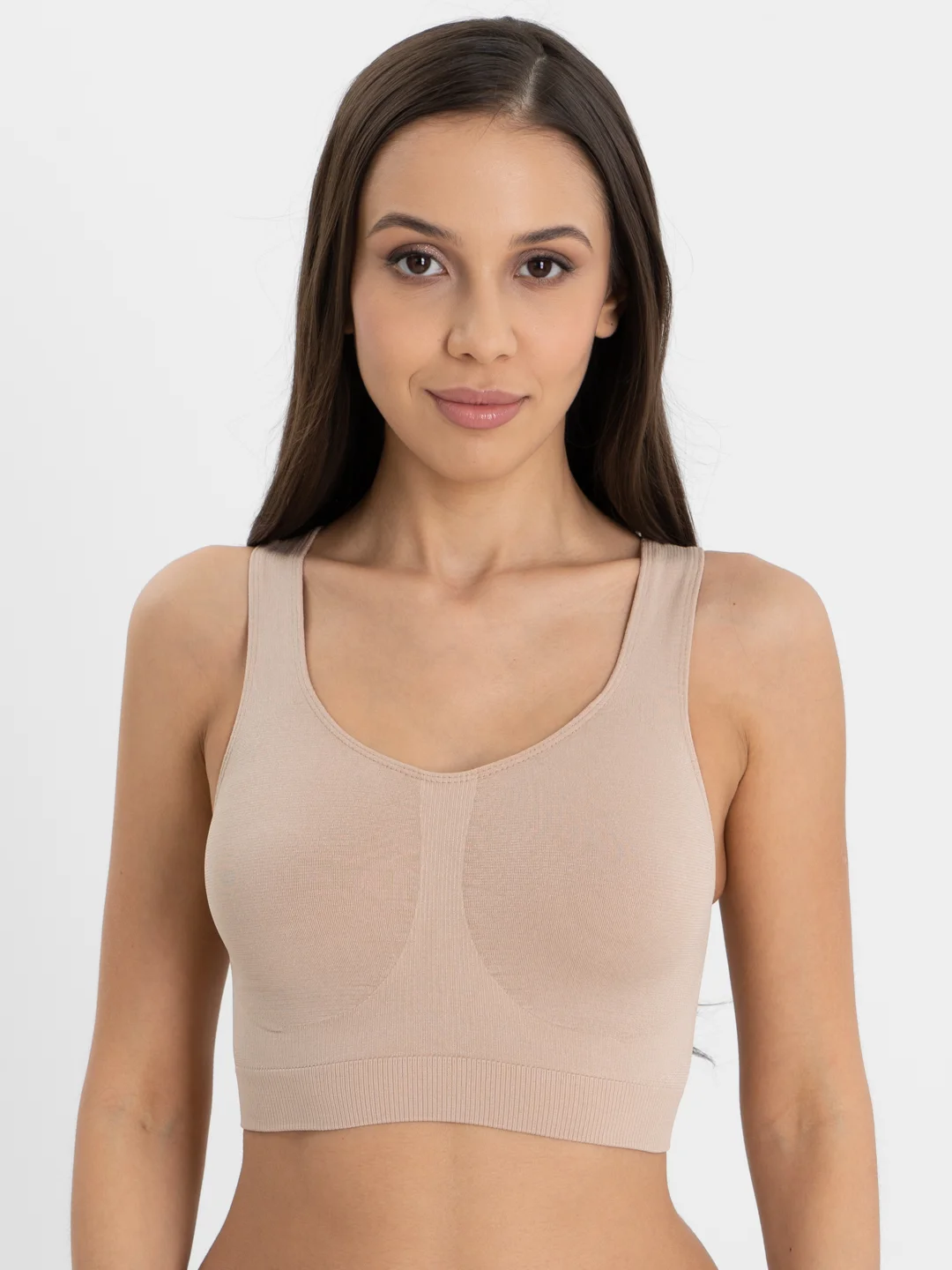 Бежевый топ Giulia Brassiere modellante
