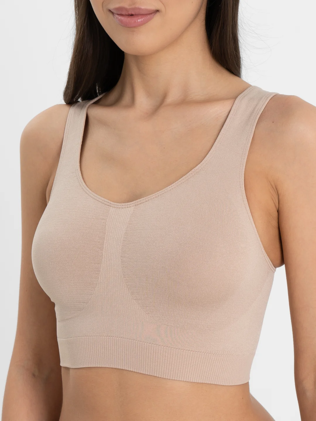 Бежевый топ Giulia Brassiere modellante