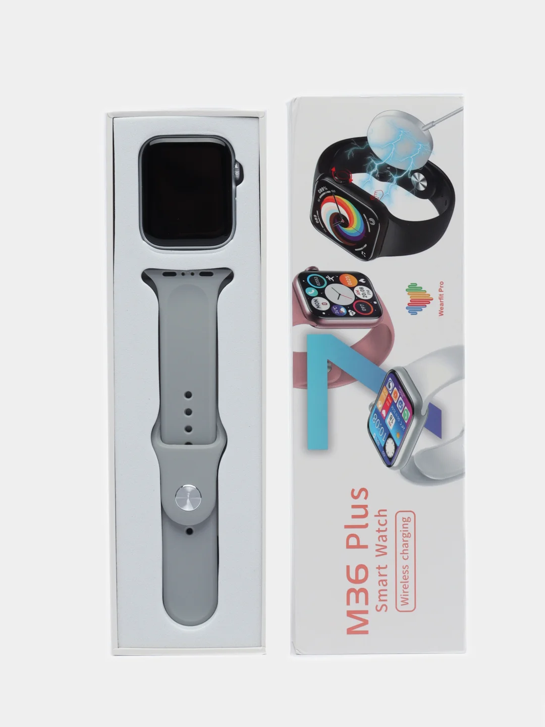 Серый умные часы Smart Watch М36 Plus
