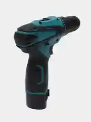 Шуруповерт дрель аккумуляторный makita, с набором инструментов в кейсе, 12 В, 2 АКБ