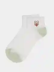 Лайм женские короткие носки с перфорацией
