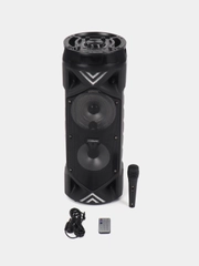 Колонка беспроводная Bluetooth с подсветкой ZQS-6201 30Вт (USB/SD/AUX/FM) + микрофон