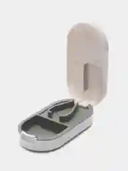 Белый таблетница с делителем таблеток
