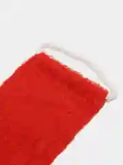 Красный японская мочалка жесткая, антицеллюлитная, массажная