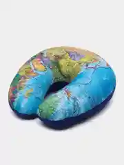 Подголовник антистресс "World map" для путешествий 30х30 см