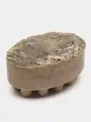 Мыло-скраб с люфой, массажное, с запахом "Булочка с корицей"