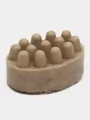 Мыло-скраб с люфой, массажное, с запахом "Булочка с корицей"