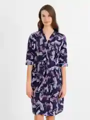 Фиолетовый халат с поясом