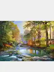 Коралловый меланж алмазная мозаика на подрамнике 40*50 полная выкладка