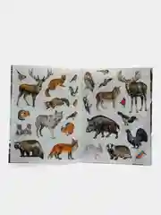 Белый книга с наклейками Животные Рыбы. Детские наклейки
