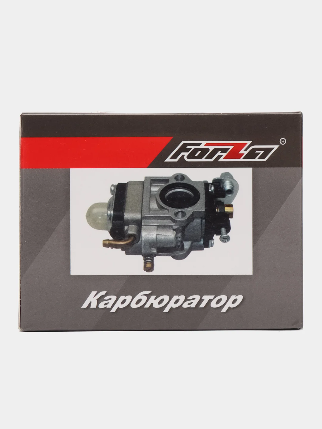Серый карбюратор  FORZA на бензиновый триммер 26/34 и 43/52 см3