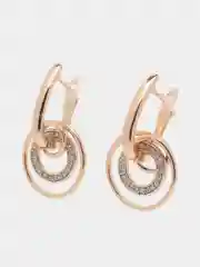 Серьги Xuping Jewelry с фианитами из гипоаллергенного медицинского сплава, позолота