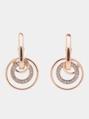 Серьги Xuping Jewelry с фианитами из гипоаллергенного медицинского сплава, позолота