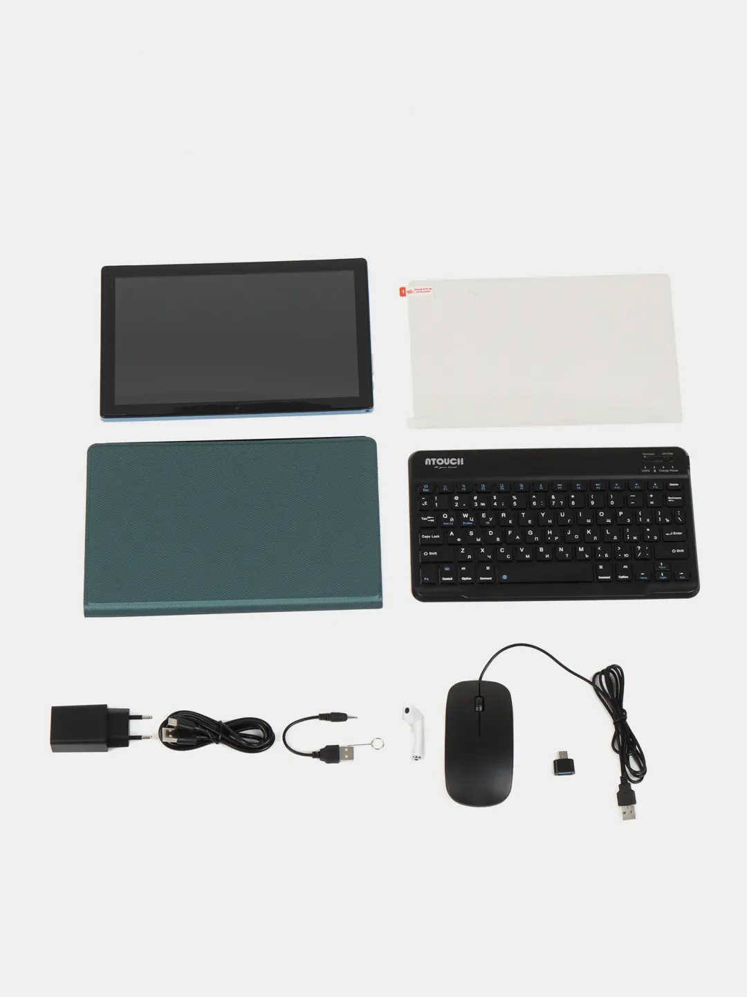 Серый планшет ATOUCH X19 PRO, с клавиатурой Tablet PC, 10,1 IPS, 4G LTE/5G, Dual SIM