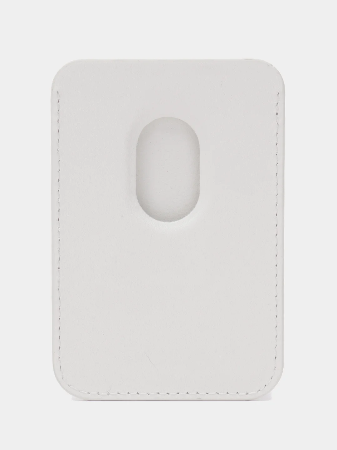 Белый картхолдер на магнитах MagSafe для iPhone Leather Wallet