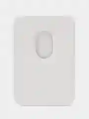 Белый картхолдер на магнитах MagSafe для iPhone Leather Wallet