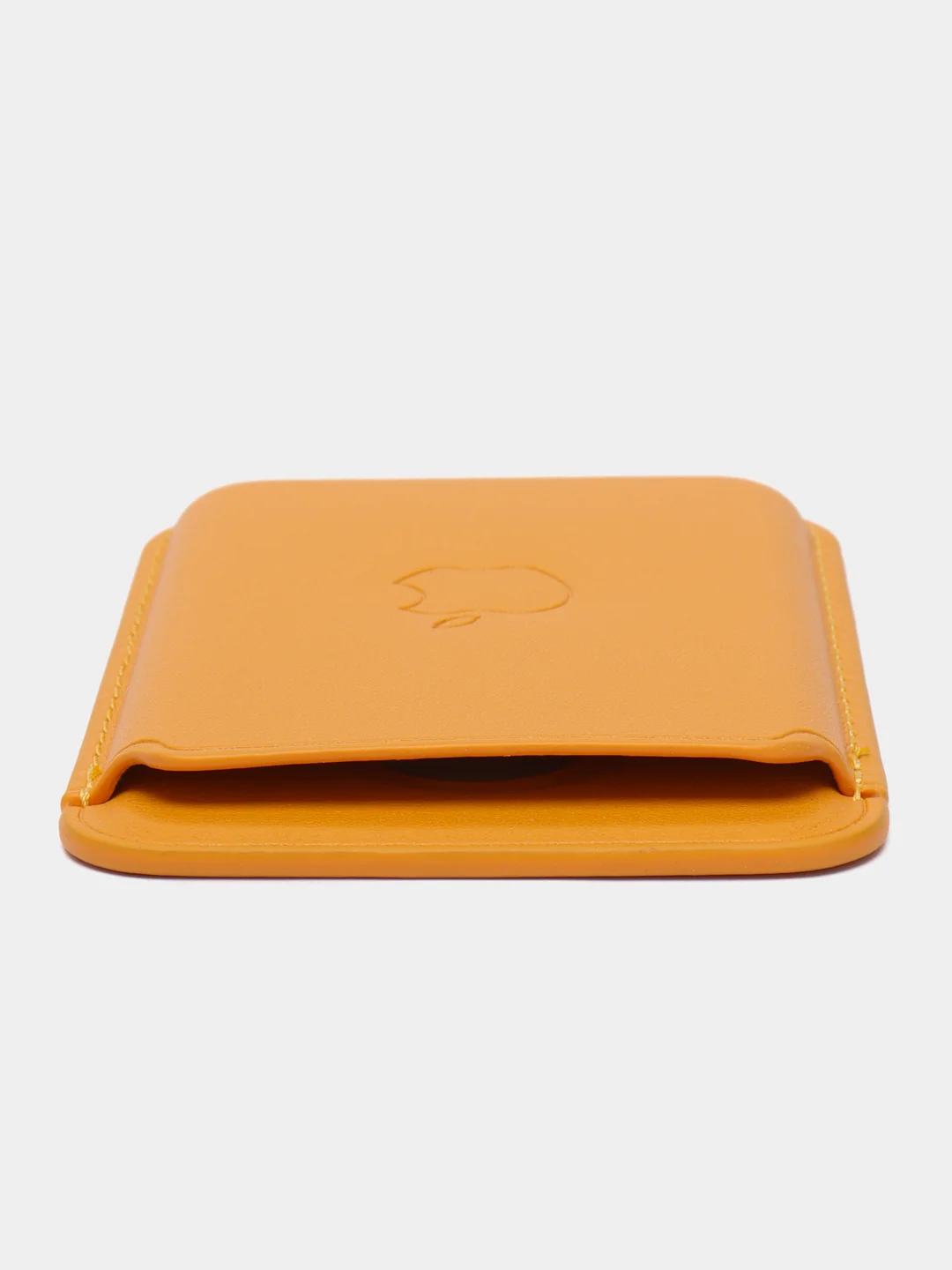 Горчичный картхолдер на магнитах MagSafe для iPhone Leather Wallet