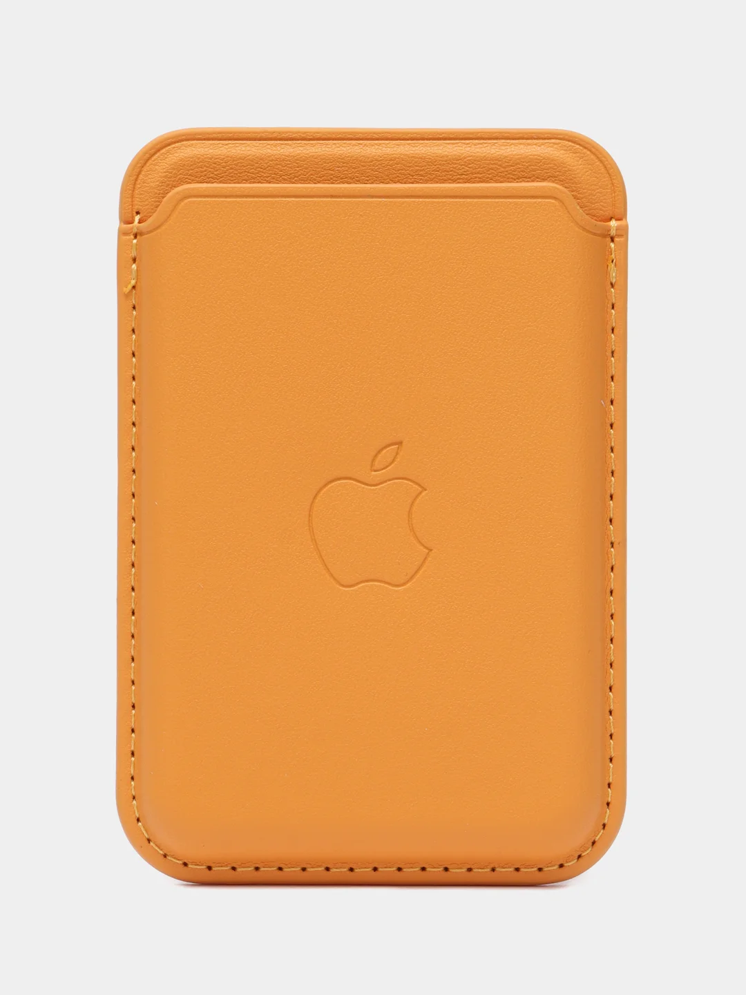 Горчичный картхолдер на магнитах MagSafe для iPhone Leather Wallet