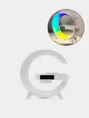 Умный светодиодный RGB светильник, ночник Bluetooth с беспроводной зарядкой и колонкой