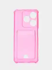 Прозрачный чехол для Tecno Spark 8C / GO 2022, 10 / 10C прозрачный с карманом для карты