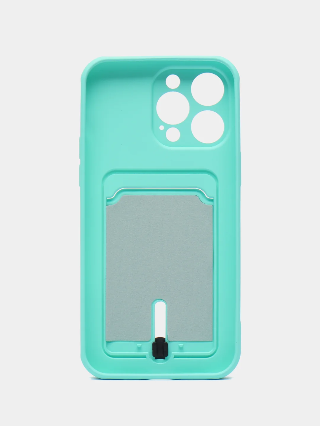 Мятный чехол силиконовый, с карманом для карты iPhone 11, 14, 12 Pro Max, 13 Pro Max, 14 Pro Max