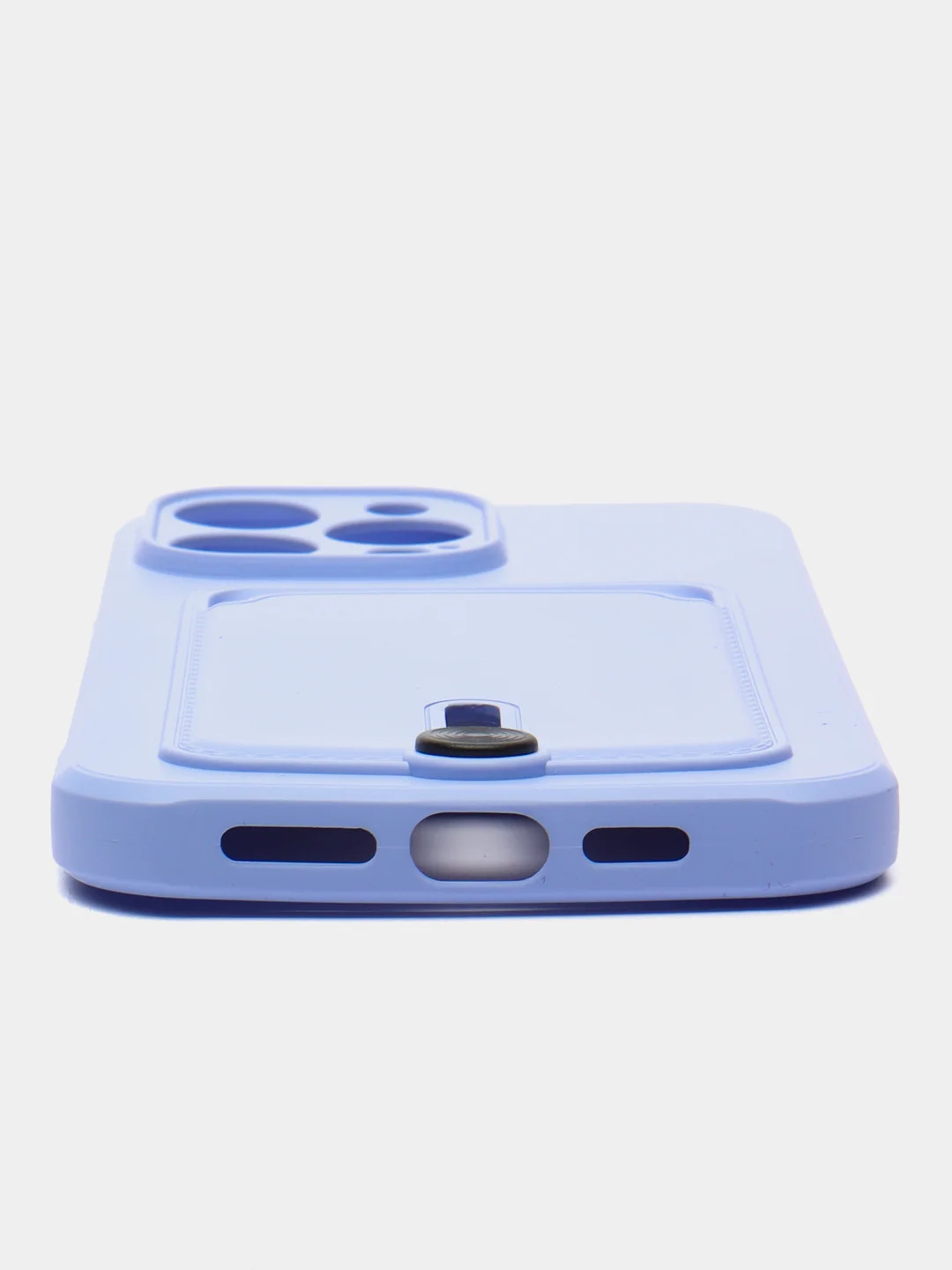 Сиреневый чехол силиконовый, с карманом для карты iPhone 11, 14, 12 Pro Max, 13 Pro Max, 14 Pro Max