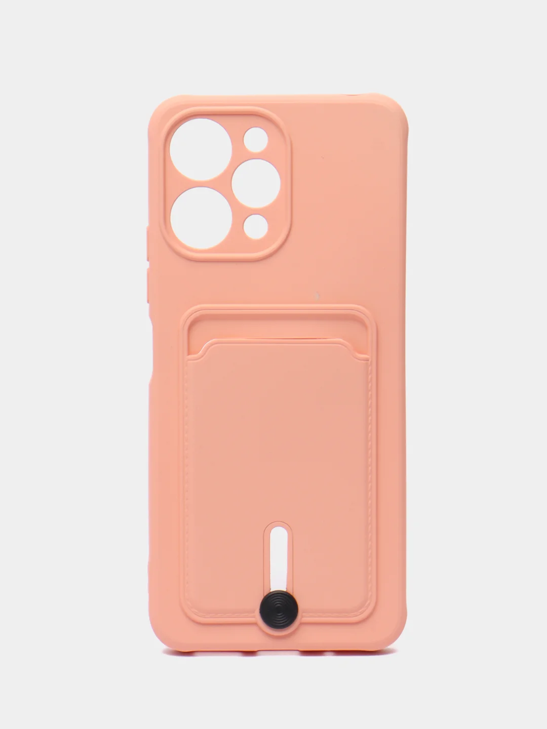 Пудровый чехол силиконовый, с карманом для карты Xiaomi Redmi 12, Redmi Note 11 4G, Note 11S