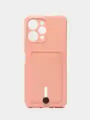 Пудровый чехол силиконовый, с карманом для карты Xiaomi Redmi 12, Redmi Note 11 4G, Note 11S
