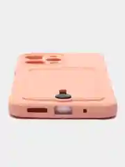Пудровый чехол силиконовый, с карманом для карты Xiaomi Redmi 12, Redmi Note 11 4G, Note 11S