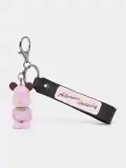 Розовый брелок для ключей Bearbrick "Мишка", с карабином