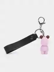 Розовый брелок для ключей Bearbrick "Мишка", с карабином