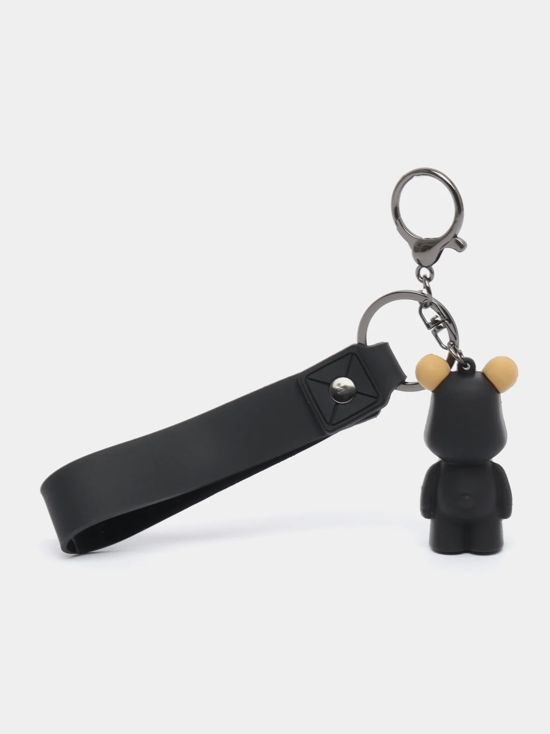Черный брелок для ключей Bearbrick "Мишка", с карабином