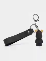 Черный брелок для ключей Bearbrick "Мишка", с карабином