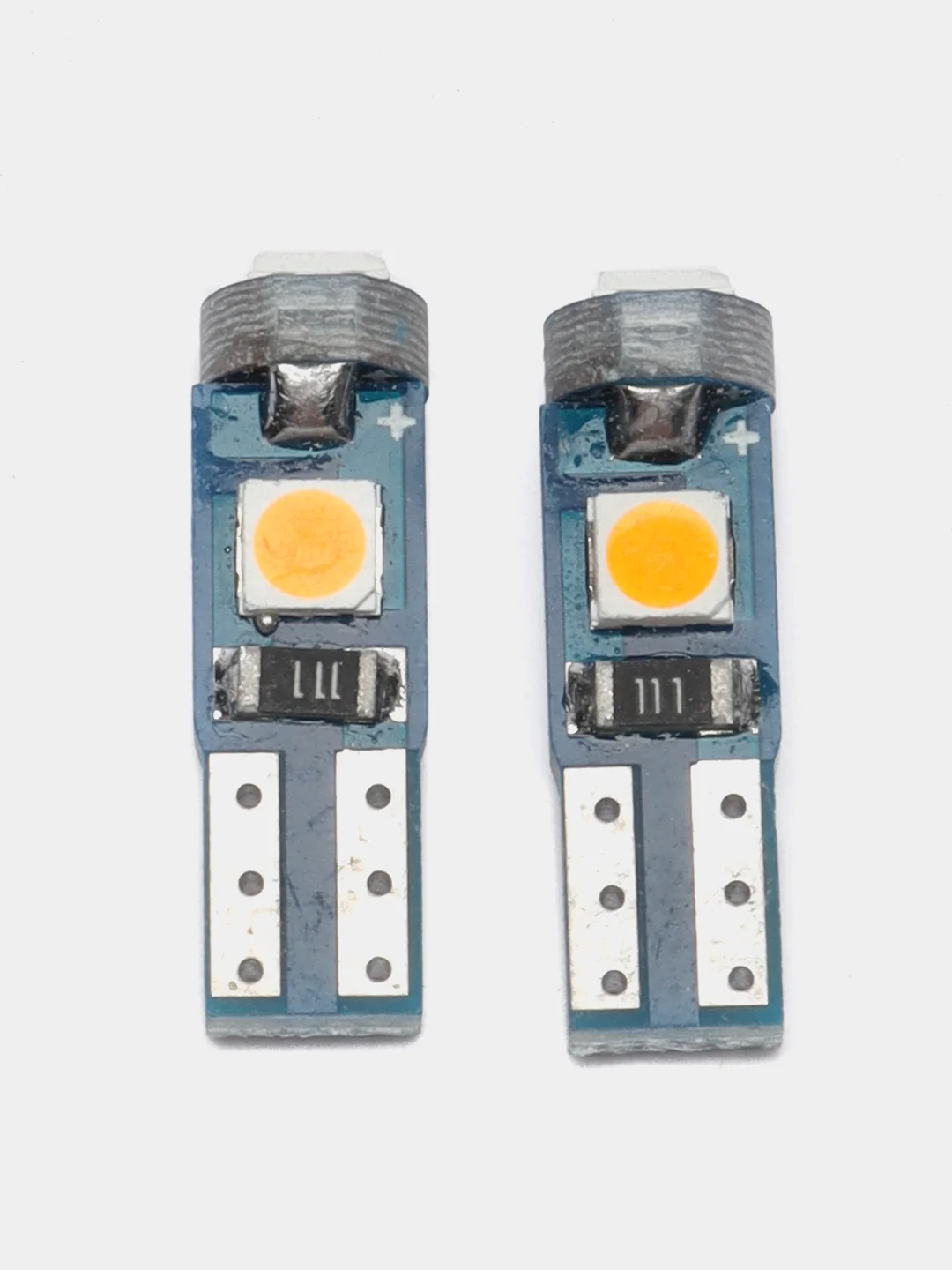 Желтый лампа щитка приборов светодиодная T5 LED 3 SMD 12V