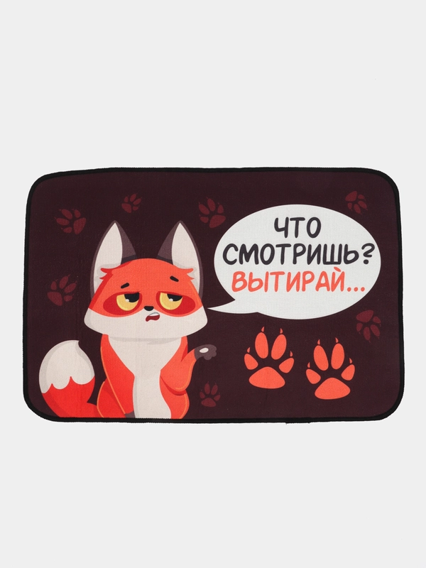 Придверный коврик для прихожей "Что смотришь?", 40 х 60 см