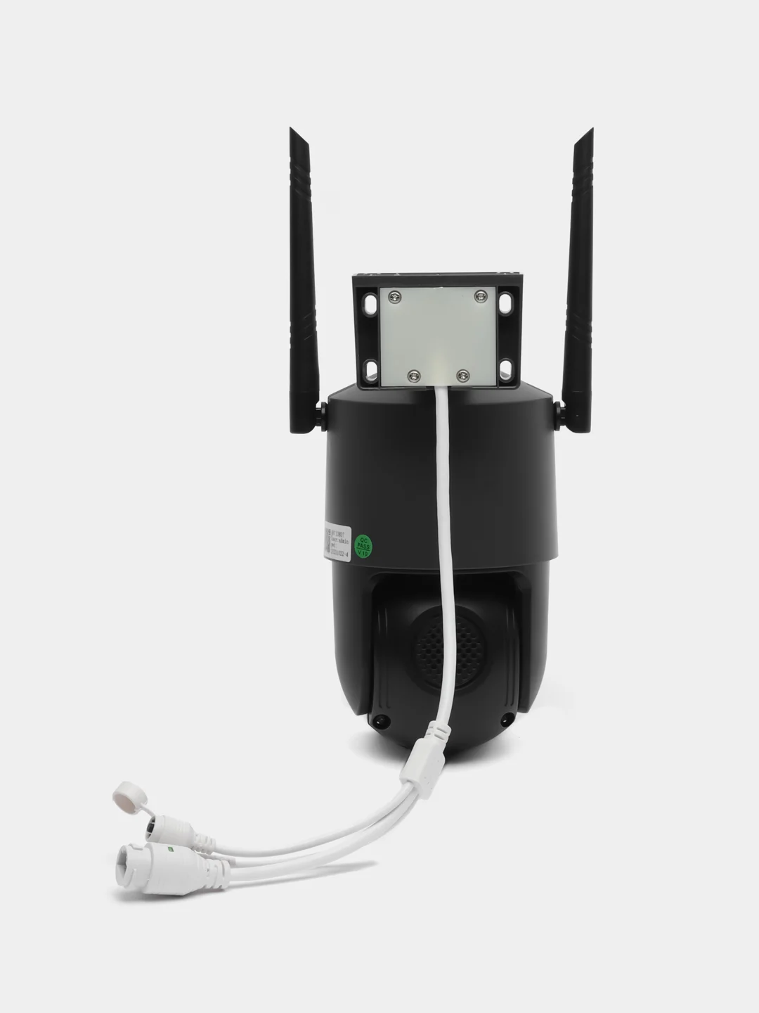 Серый двойная камера поворотная + стационарная, 4MP, связь через 4G (Сим-карта),через провод LAN