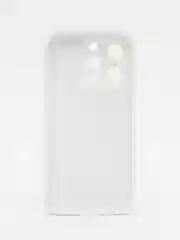 Белый чехол для iPhone 15, 15 Plus, 15 Pro, 15 Pro Max, со стеклянной панелью и защитой камеры