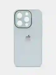 Ледяной чехол для iPhone 15, 15 Plus, 15 Pro, 15 Pro Max, со стеклянной панелью и защитой камеры