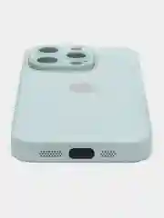 Ледяной чехол для iPhone 15, 15 Plus, 15 Pro, 15 Pro Max, со стеклянной панелью и защитой камеры