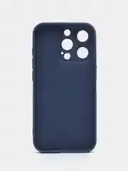 Синий чехол для iPhone 15, 15 Plus, 15 Pro, 15 Pro Max, со стеклянной панелью и защитой камеры