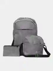 Серый trendd / Рюкзак универсальный 3в1 Unisex Slim мужской/женский с выходом USB