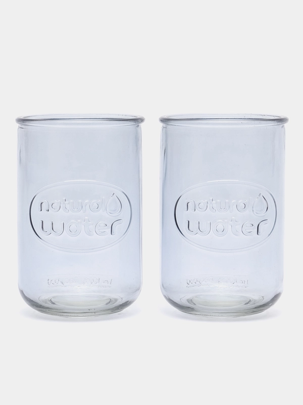 Набор стаканов 2шт DeNASTIA Water, 400мл, цвет голубой