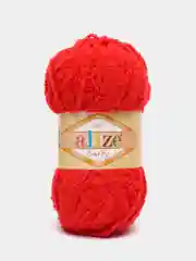 Красный пряжа Alize Softy, микрополиэстер, 50 г, 115 м